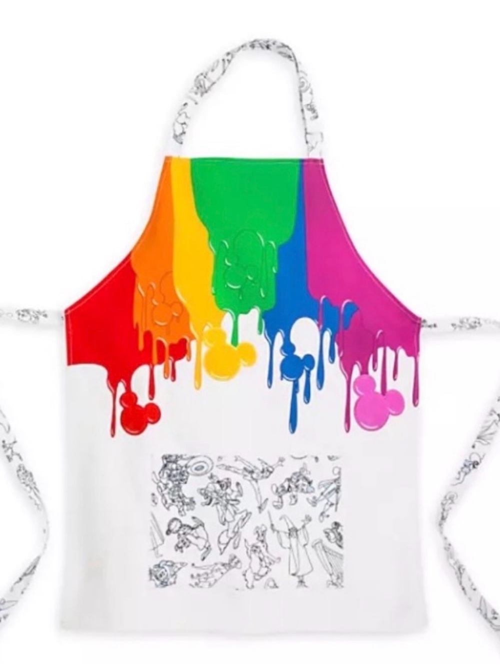 NWT Disney Parks Ink and Paint Kids Apron